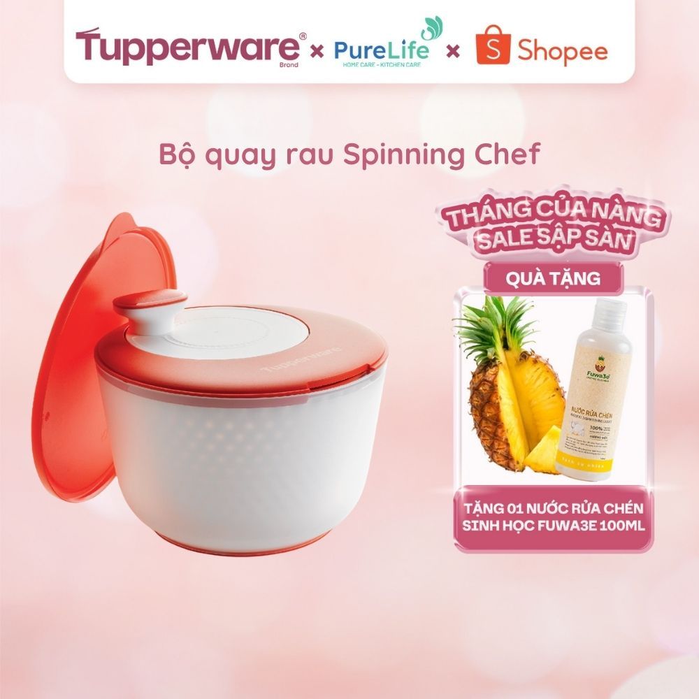 Quay rau Spinning Chef Tupperware - chính hãng , quay ráo nước trợ lực ...
