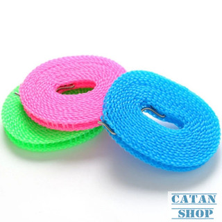 Dây Phơi Đồ 5m Tiện Dụng, Móc Thép Không Gỉ, Chịu Lực Tốt, Dùng Cho Ban Công Sân Vườn Phòng Trọ