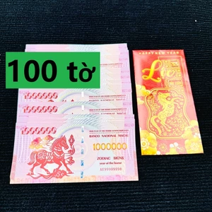 Tờ Tiền Con Ngựa Macao 1 Triệu Lì Xì Tết Bính Ngọ Lưu Niệm - Phong Thuỷ May Mắn - Có Bảo An