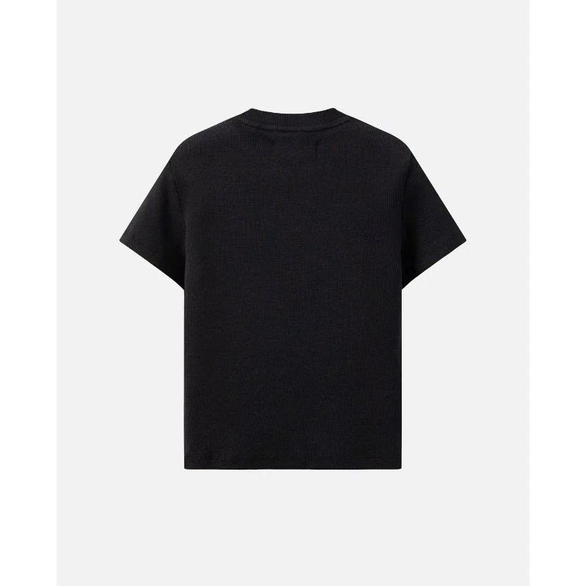 Áo Thun BOO Babytee Crop Fitted Dáng Ôm Chất Thun Tăm Thêu Logo ESS