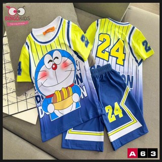 Đồ bộ bé đùi trai ngắn tay thun lạnh 3D Ann's Kids họa tiết hoạt hình đường phố cực ngầu cho bé từ 10 đến 45kg