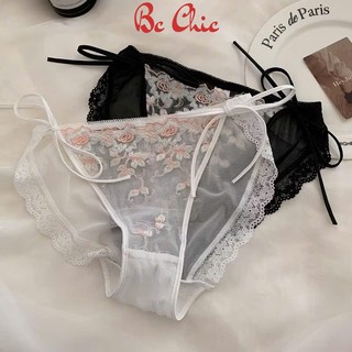 Quần lót ren hoa Q 2211 - Áo chip nữ gợi cảm buộc dây BC_CHIC LINGERIE