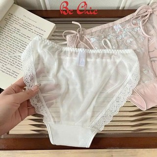 Quần lót ren hoa Q 2211 - Áo chip nữ gợi cảm buộc dây BC_CHIC LINGERIE
