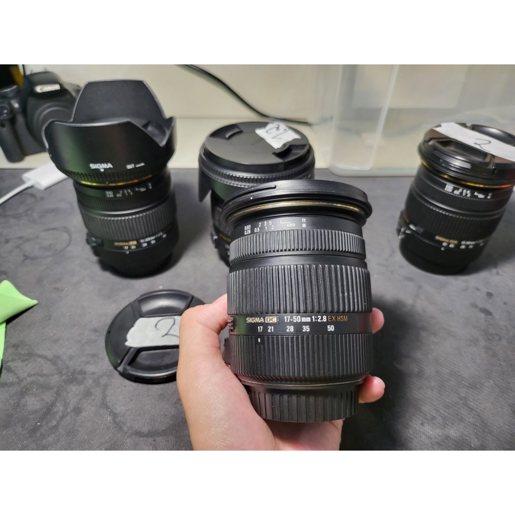 Lens Sigma 17 50 F2.8 OS For Canon [ có xướt lông mèo ít ] | Shopee ...