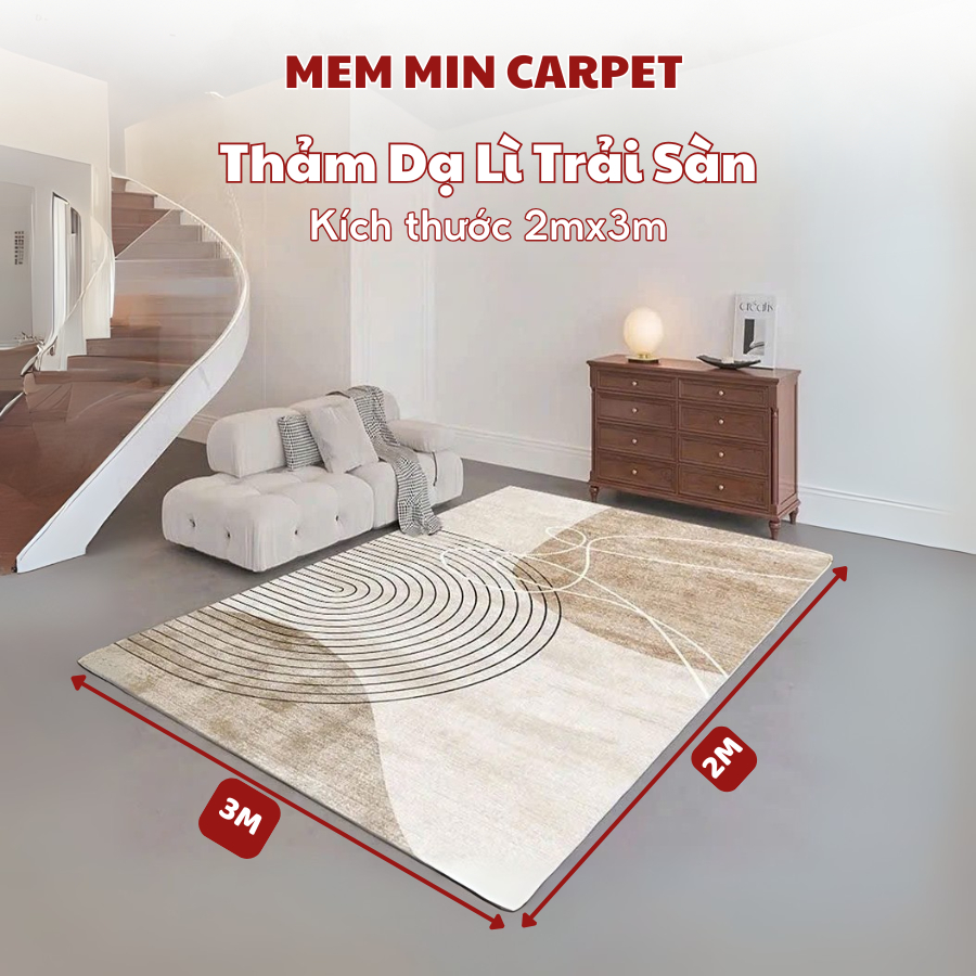 Thảm Nỉ Dạ Lì Bali Trải Sàn Phòng Khách, Thảm Chup Hình, Decor Phòng Siêu Đẹp, Chất Nỉ Lì Cực Mềm Mịn - TH40