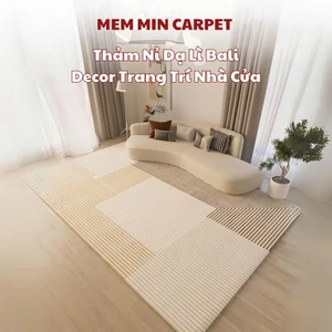 Thảm Nỉ Dạ Lì Bali Trải Sàn Phòng Khách, Thảm Chup Hình, Decor Phòng Siêu Đẹp, Chất Nỉ Lì Cực Mềm Mịn - TH40