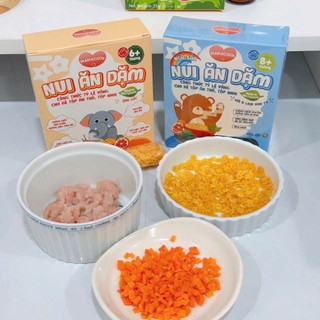 Nui Ăn Dặm Rau Củ Hữu Cơ MAMACOOK Vị Gấc - Bổ Sung Chất Xơ - Hỗ Trợ Ăn Dặm Cho Bé 6M+