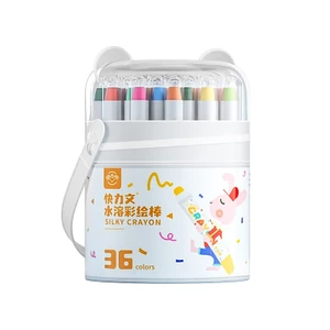 Màu sáp lụa cao cấp LK1138 SILKY CRAYON 36 MÀU (HỘP CÓ TAY CẦM TIỆN LỢI, ĐEP)