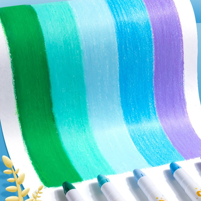 [Cào là có quà] Màu Sáp Lụa Cao Cấp LK1138 – Bộ 12–48 Màu Chủ Đề Tết – Tô Vẽ Trang Trí Tết, Làm Lì Xì Handmade