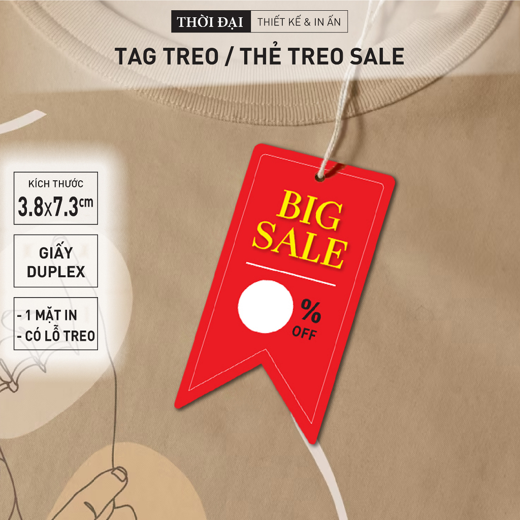 100 Tag Giấy Đỏ Big Sale Giảm Giá Theo % - 1 MẶT IN | Shopee Việt Nam