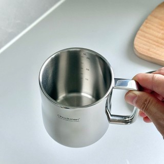 Cốc inox cách nhiệt Chockmen [395] có quai kèm nắp xinh xắn, 350ml