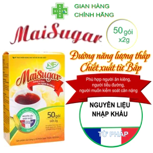 Đường bắp Maisugar cho người ăn kiêng, giảm cân và đái tháo đường (Hộp 50 gói)