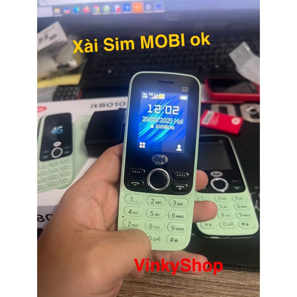 Điện thoại 4G Itel it8010 4G(LTE), xài sim Mobi ok, ưu điểm dùng được pin 5C - Hàng chính hãng | BigBuy360 - bigbuy360.vn