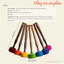 Chày luân xa Nepal đánh chuông đồng loại bông 6 cm - Sticks for singing bowls - CXNP225