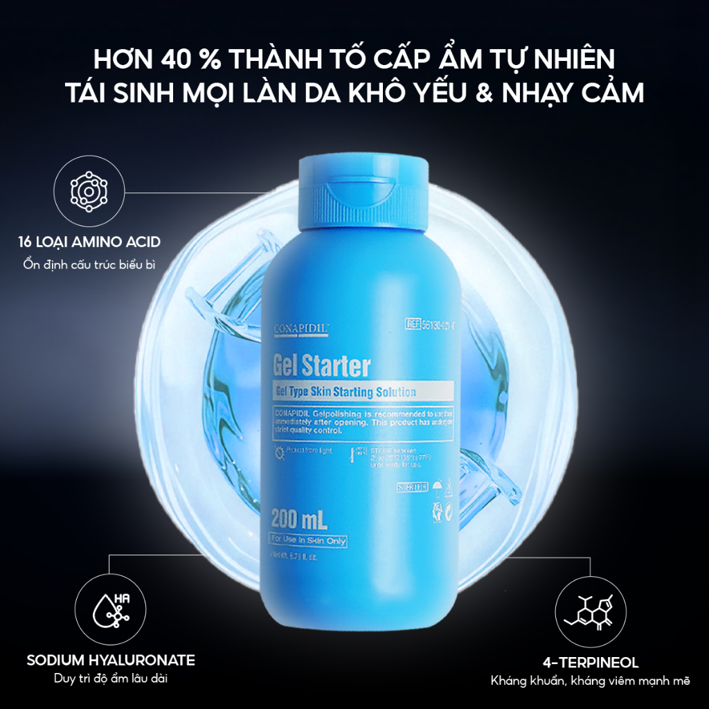 Tinh chất hỗ trợ dưỡng ẩm CONAPIDIL GEL STARTER lọ 200ml