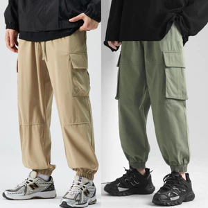 Quần kaki nam túi hộp cạp chun, quần dài nam Jogger kaki bo gấu hách dáng che khuyết điểm K08