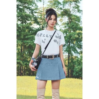 [KELLYBUI] Áo thun cotton đính hoạ tiết thủ công, phong cách trẻ trung, năng động