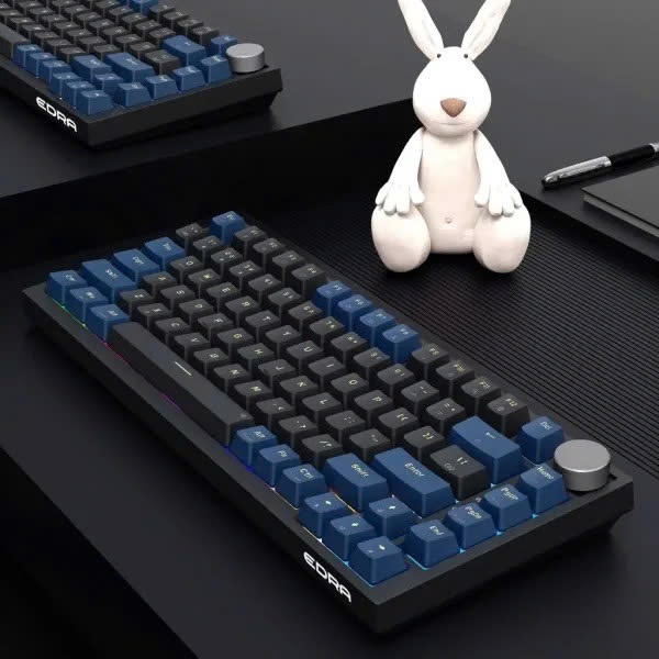 Bàn phím cơ Gaming có dây EDRA EK375v2 - Alpha Linear Switch Layout 75% Có núm xoay BH 24 tháng | BigBuy360 - bigbuy360.vn