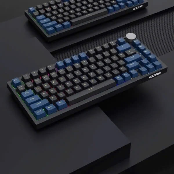 Bàn phím cơ Gaming có dây EDRA EK375v2 - Alpha Linear Switch Layout 75% Có núm xoay BH 24 tháng | BigBuy360 - bigbuy360.vn