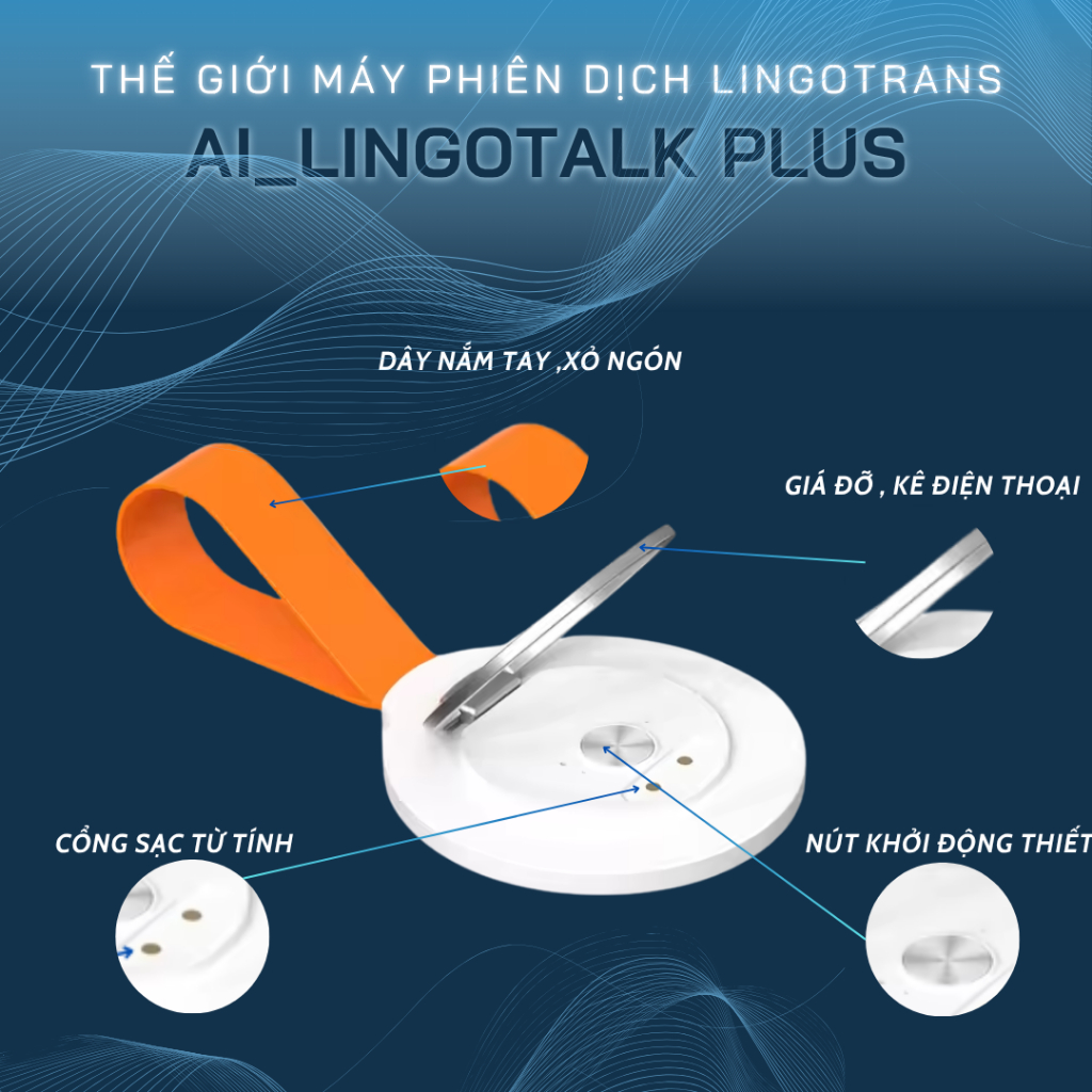 Máy Phiên Dịch Lingotrans Model AI Lingotalk 8 Trong 1 – Công Nghệ AI Hiện Đại, Nhỏ Gọn, Cao Cấp