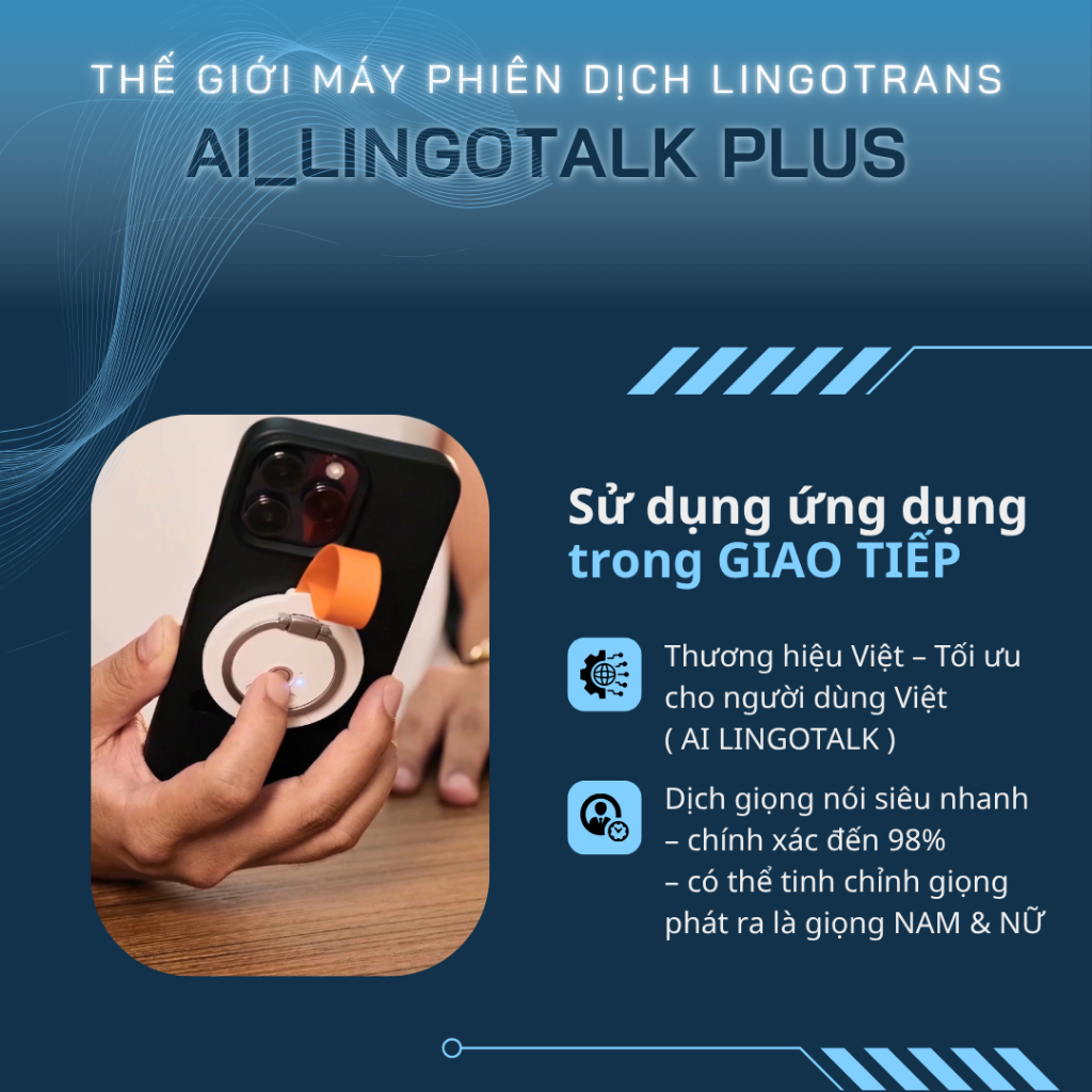 Máy Phiên Dịch Lingotrans Model AI Lingotalk 8 Trong 1 – Công Nghệ AI Hiện Đại, Nhỏ Gọn, Cao Cấp