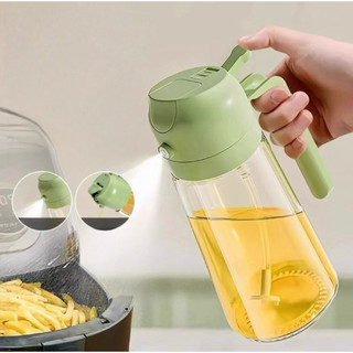 Bình Đựng Dầu Ăn Thủy Tinh 2in1, Bình Xịt Phun Sương Kiểm Soát Lượng Dầu Chuẩn Xác -TotoMoo.homedecor