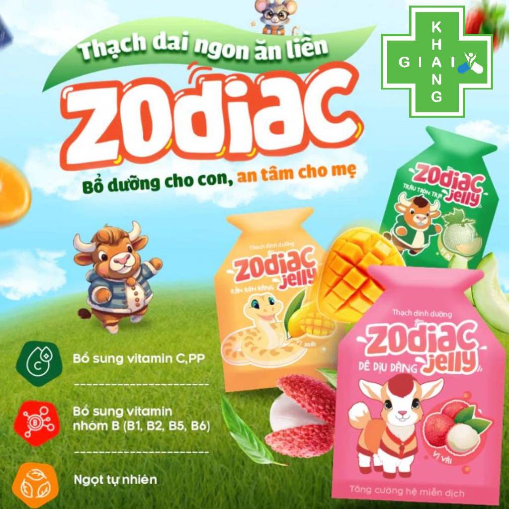 Thạch trái cây Zodiac Jelly đã ăn ngon lại còn bổ dưỡng (Gói 12 túi)