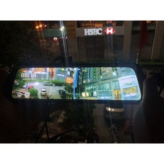 Camera hành trình ô tô X10 Kết nối điện thoại Màn gương cảm ứng 10inch Hiển thị vạch lùi Hỗ trợ ghi hình đêm Bh 12 tháng