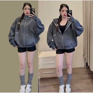 [NEW ARRIVALS] Áo Khoác BOXY HOODIE ZIP [Full 6 Túi] Logo Túi_by ShierShop