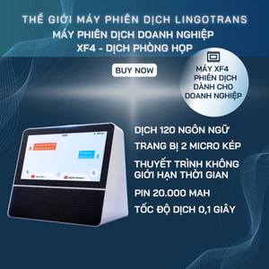 Máy Phiên Dịch Phòng Họp Doanh Nghiệp Cao Cấp XF4 Lingotrans - Hỗ Trợ Đàm Phán, Giao Tiếp