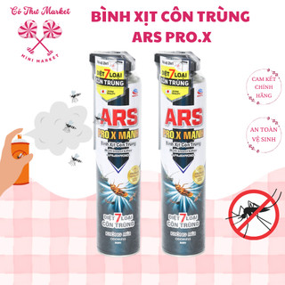 Bình xịt muỗi, côn trùng ARS PRO.X MẠNH không mùi diệt 7 loại côn trùng chai 500ml - CÔ THƯ MARKET