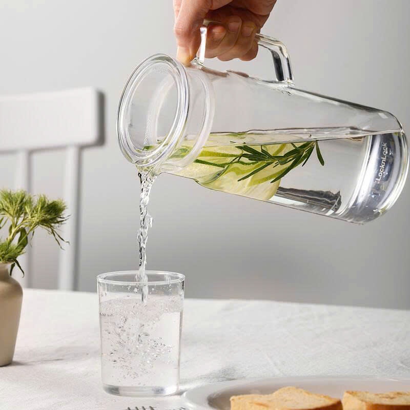 Bình Nước Thủy Tinh Chịu Nhiệt Borosilicate LocknLock LLG6100 (1.2L) LLG619 (1.3L) - K-MALL