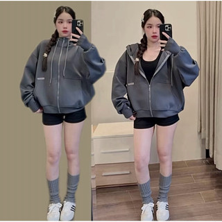 [NEW ARRIVALS] Áo Khoác BOXY HOODIE ZIP [Full 6 Túi] Log Túi_by ShierShop