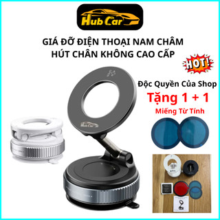 Giá Đỡ Điện Thoại Ô Tô Nam Châm Hút Chân Không Cao Cấp Gắn Taplo Ô Tô Siêu Chắc Chắn Xoay 360°