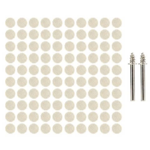 Bánh đánh bóng lông cừu (Bánh mài, chà nhám, đánh bóng kim loại, gỗ, đá, inox) + thanh nối