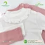 AMI0446 - Set 2 Áo Giữ Nhiệt Thu Đông Bé Gái Anminaza Cotten Dệt Tăm Cổ Bèo Cúc Bấm