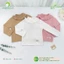 AMI0446 - Set 2 Áo Giữ Nhiệt Thu Đông Bé Gái Anminaza Cotten Dệt Tăm Cổ Bèo Cúc Bấm