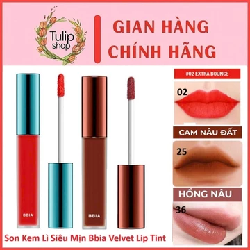 Son kem lì Bbia Last Velvet Lip Tint full màu