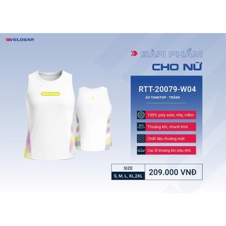 Áo ba lỗ thể thao Nữ đa năng VELOSAR mỏng nhẹ, thoáng khí nhanh khô, thoải mái RTT-20079