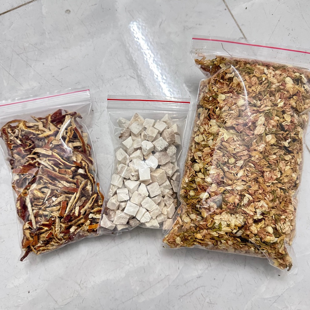 Set Trà | Trà Thảo Mộc Lưu Hương Thơm Cơ Thể Gồm Trần Bì, Bạch Linh, Hoa Nhài
