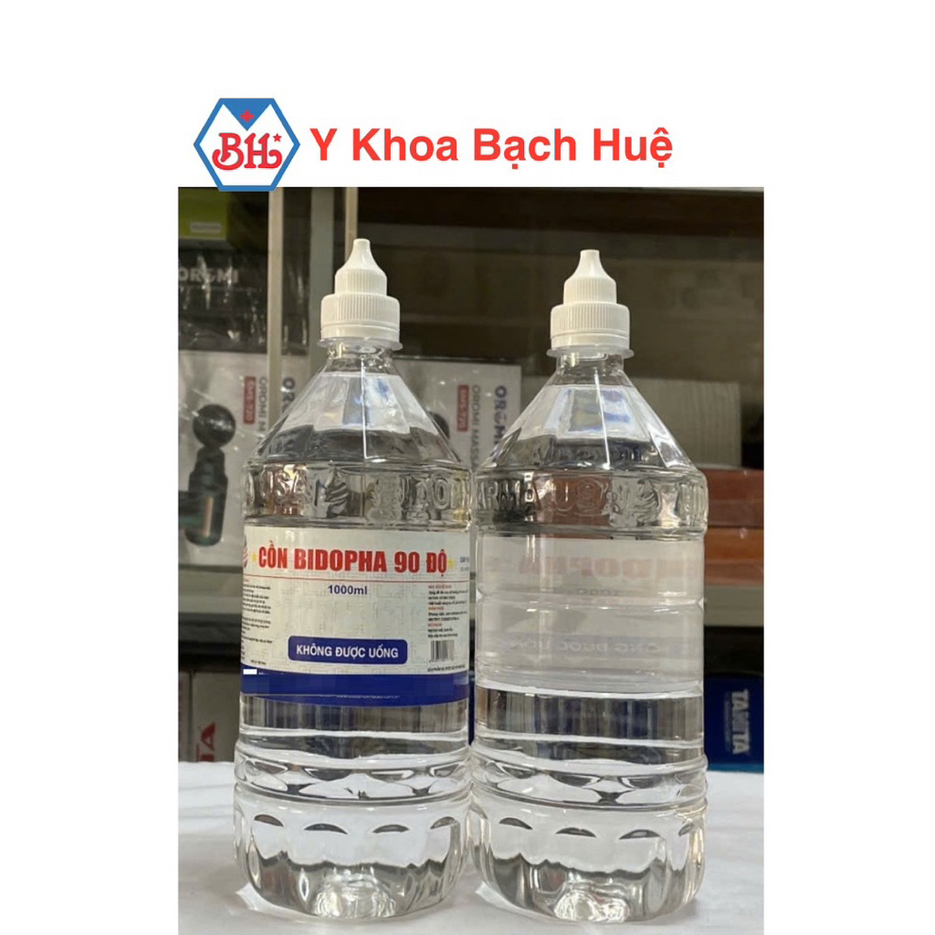 Cồn y tế 90 độ, cồn 90 độ 500ml -1000ml .Dùng để diệt khuẩn dụng cụ y tế