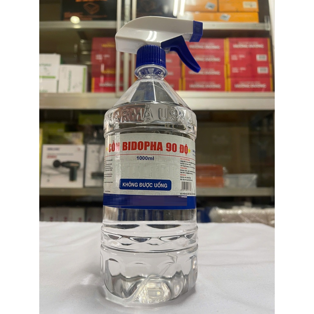 Cồn y tế 90 độ, cồn 90 độ 500ml -1000ml .Dùng để diệt khuẩn dụng cụ y tế
