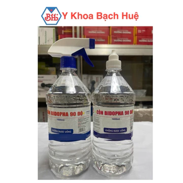 Cồn 90 độ, cồn y tế 90 chai 1 lít.