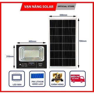 Đèn pha năng lượng mặt trời Vạn Năng Solar 100w, 200w. 300w. 500w