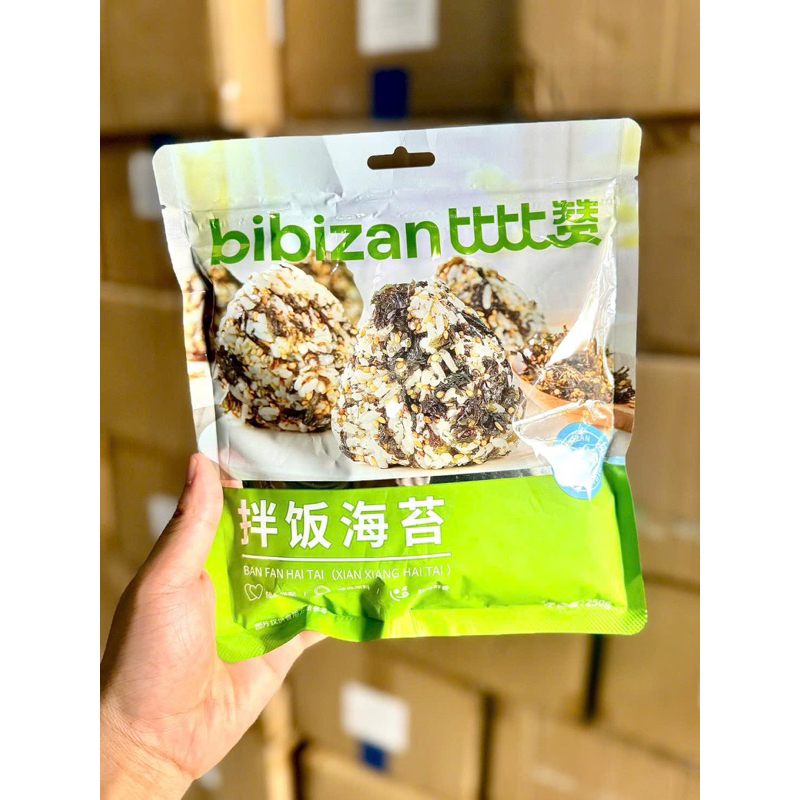 Sỉ thùng 30 gói rong biển bibizan 250gam