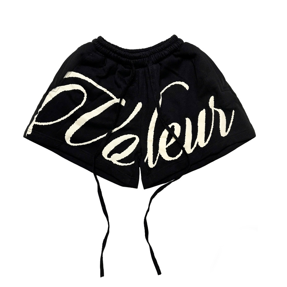QUẦN ĐÙI SHORT UNISEX VOLEUR - FANCY SHORT, BLACK/SAND, NỈ CHÂN CUA 100% COTTON