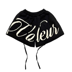 QUẦN ĐÙI SHORT UNISEX VOLEUR - FANCY SHORT, BLACK/SAND, NỈ CHÂN CUA 100% COTTON