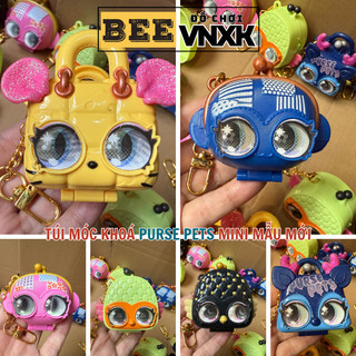 Đồ chơi túi móc khóa PURSE PETS mini mẫu mới, có gương - BEE VNXK
