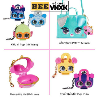 Đồ chơi túi móc khóa PURSE PETS mini mẫu mới, có gương - BEE VNXK