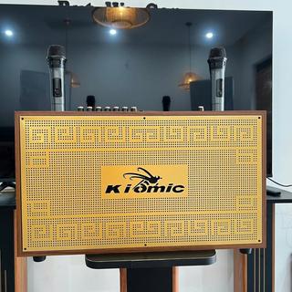 Loa Karaoke Xách Tay 2 Bass 20 KIOMIC K36 PRO 3 Đường Tiếng Kèm 2 Micro UHF Chống Hú, Công Suất 150W